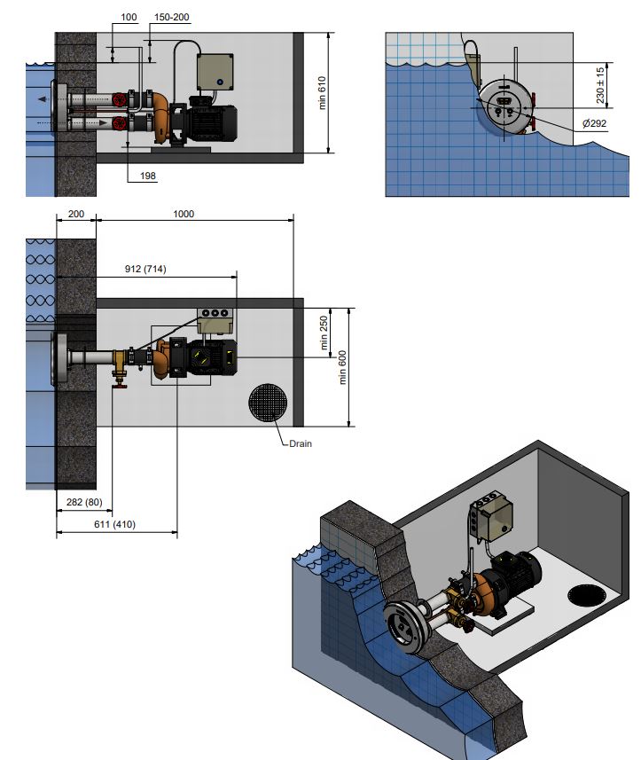 Nage à contre courant piscine Jet Swim Motion Classic Pahlen